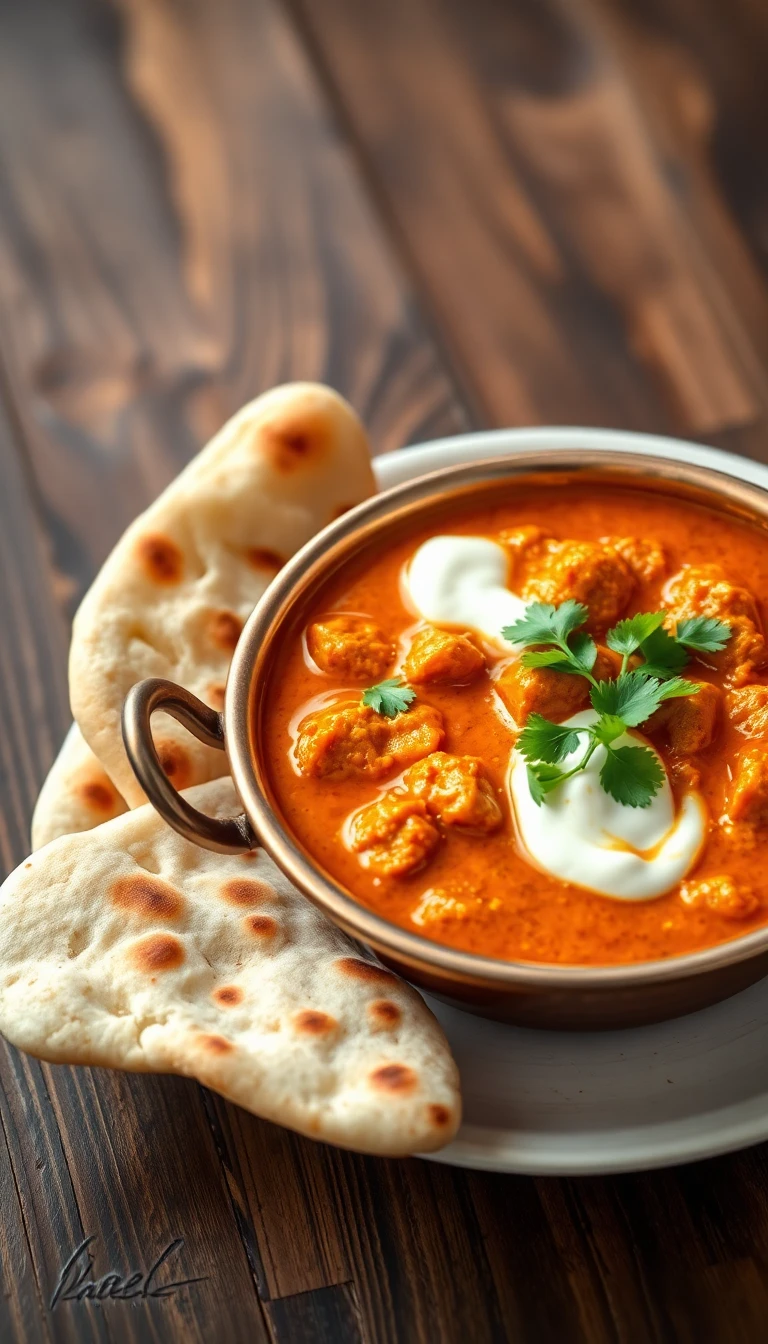 Plat de butter chicken